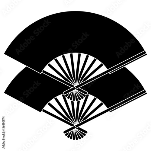 松平忠和の家紋です。重ね扇といいます。