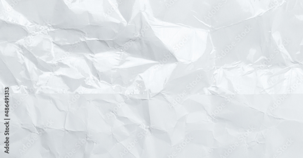 Obraz premium Smashed White glossy Paper Sheet 
