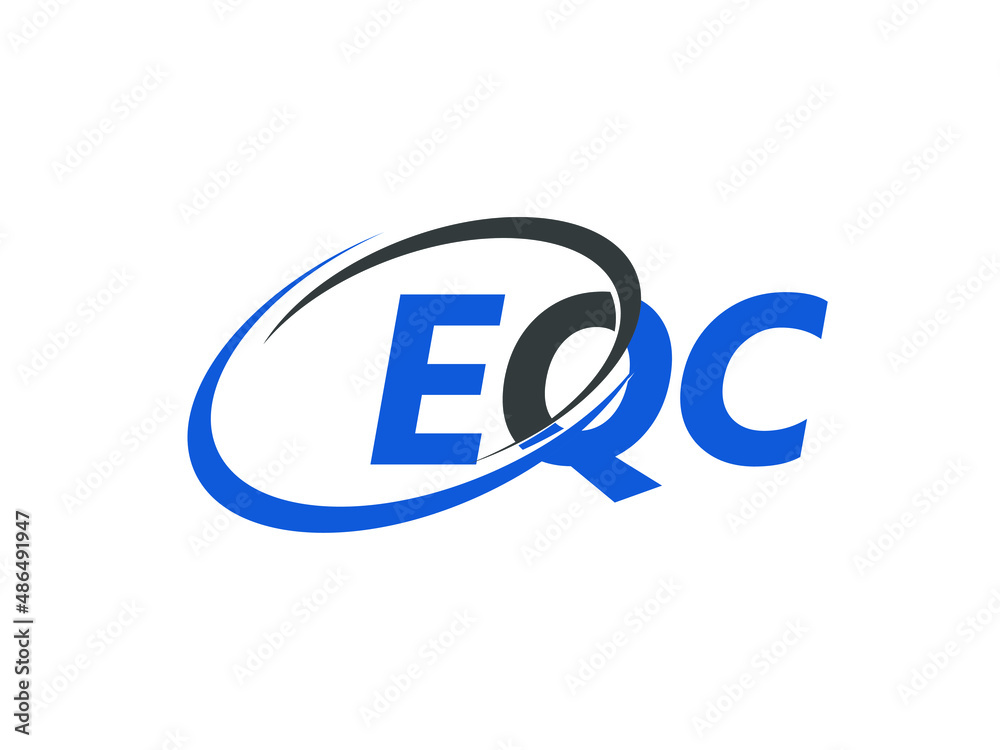 EQC letter creative modern elegant swoosh logo design EQC letter creative modern elegant swoosh logo design