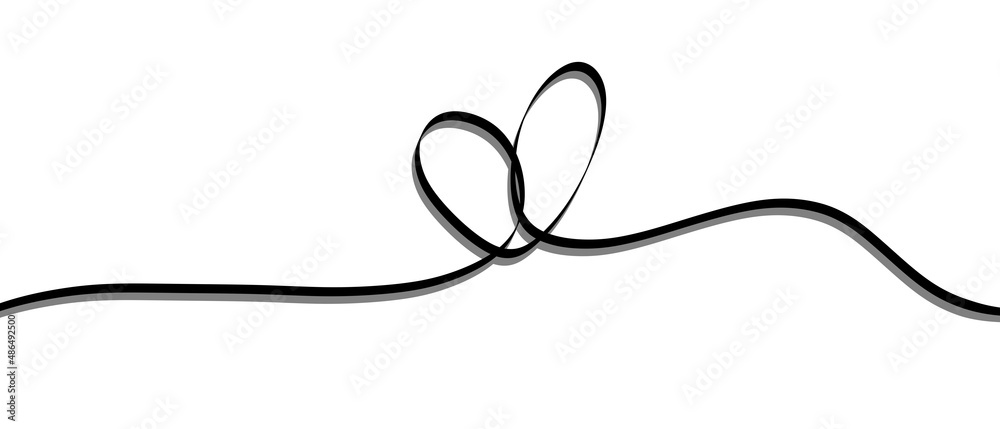 Heart. Abstract love symbol. Continuous line art drawing illustration. Valentines day background banner.
Heart. Abstract love symbol. Continuous line art drawing illustration. Valentines day background banner.