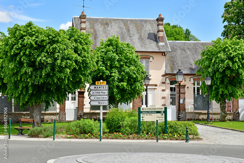 La Chaussee d Ivry; France - june 23 2021 : picturesque village photo