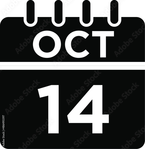 10- Oct - 14 Glyph Icon