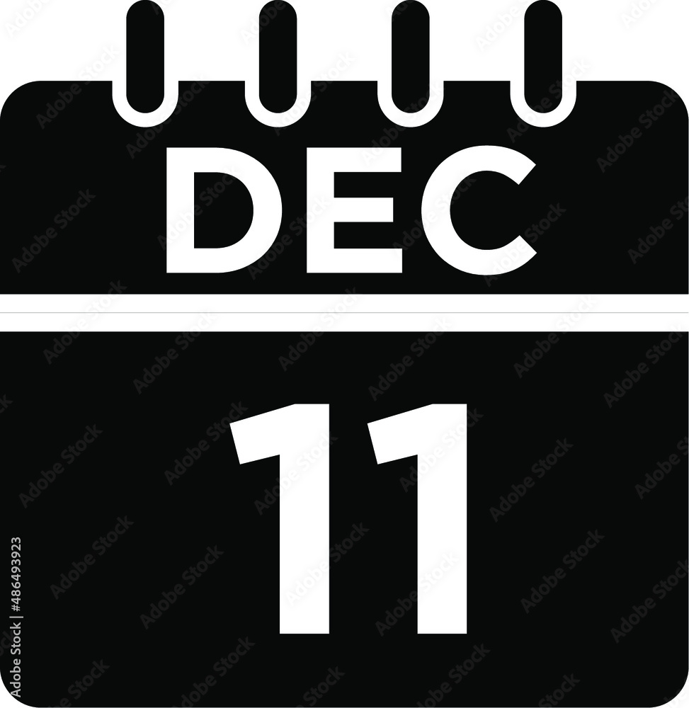 12- Dec - 11 Glyph Icon