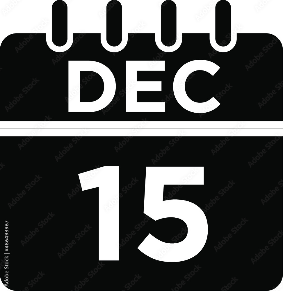 12- Dec - 15 Glyph Icon 12- Dec - 15 Glyph Icon