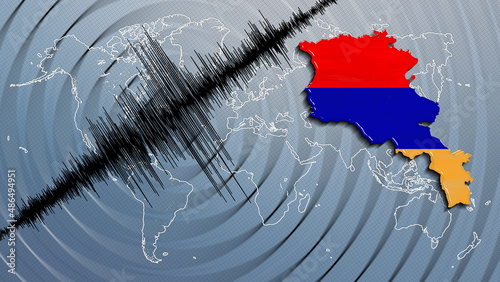 Seismic activity earthquake Armenia map