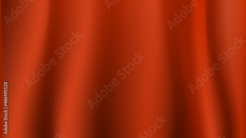 Orange fabric, orange cloth, orange textile, orange velvet, orange soft material. Vector stock illustration.