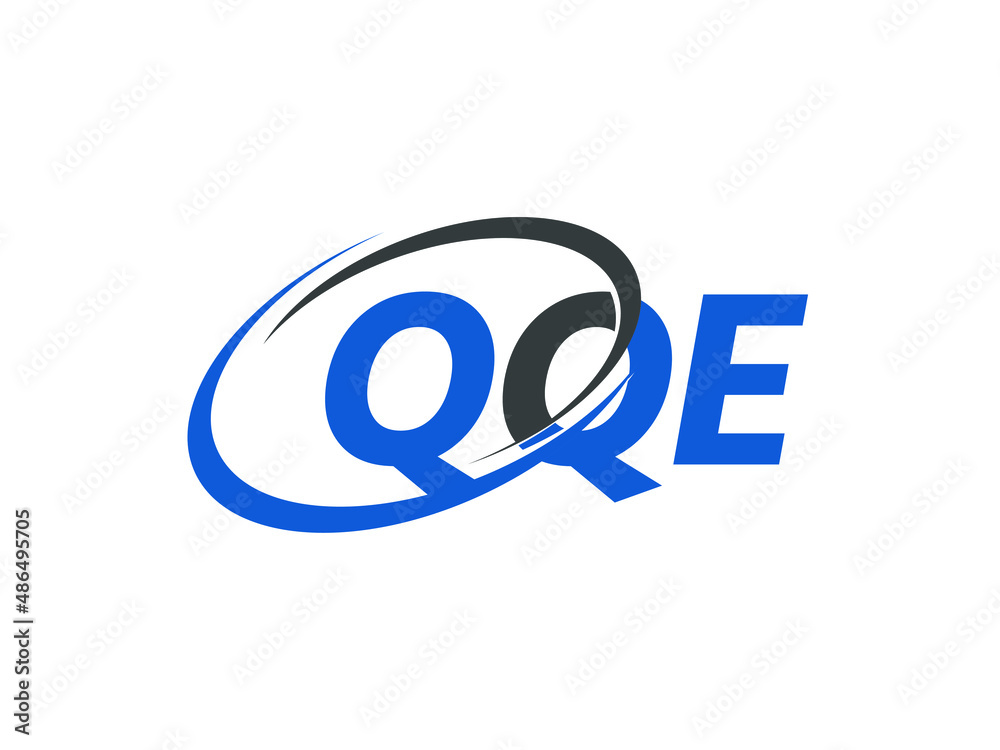 QQE letter creative modern elegant swoosh logo design QQE letter creative modern elegant swoosh logo design