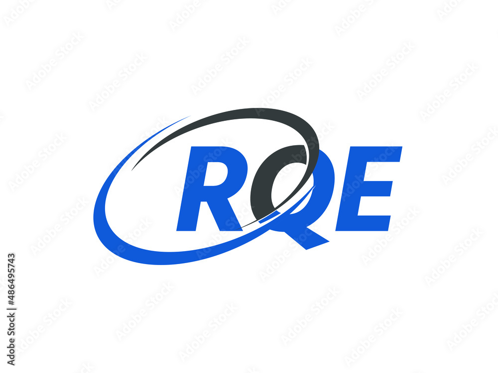 RQE letter creative modern elegant swoosh logo design RQE letter creative modern elegant swoosh logo design