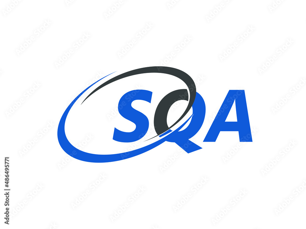 SQA letter creative modern elegant swoosh logo design SQA letter creative modern elegant swoosh logo design