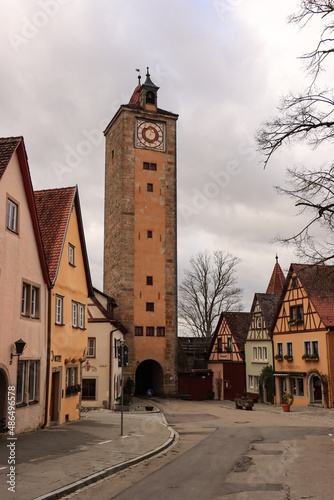 Romantisches Rothenburg; Herrngasse und Burgtor photo