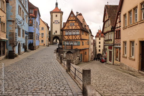 Romantisches Rothenburg; Plönlein, Siebersturm und Kobolzeller Tor