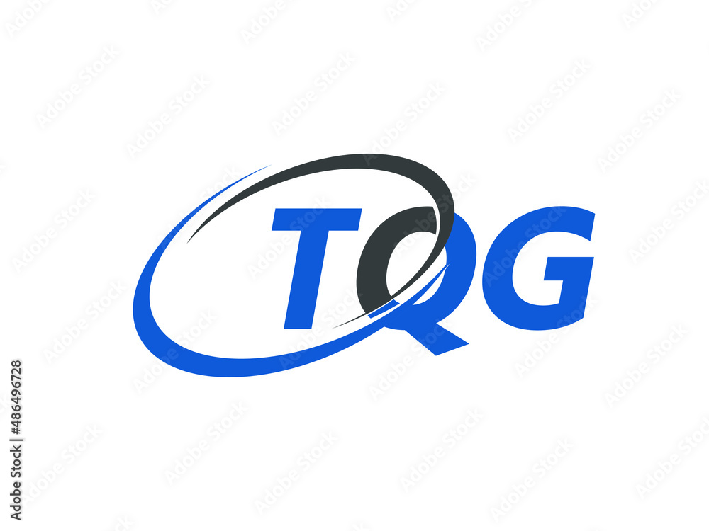 Obraz premium TQG letter creative modern elegant swoosh logo design