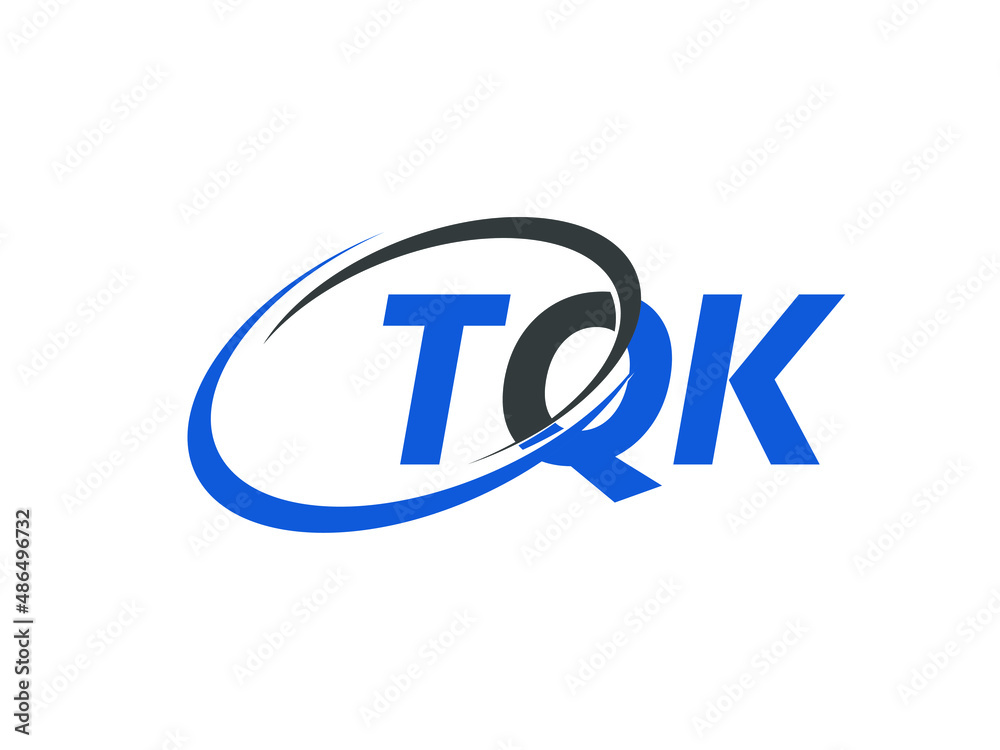 TQK letter creative modern elegant swoosh logo design TQK letter creative modern elegant swoosh logo design