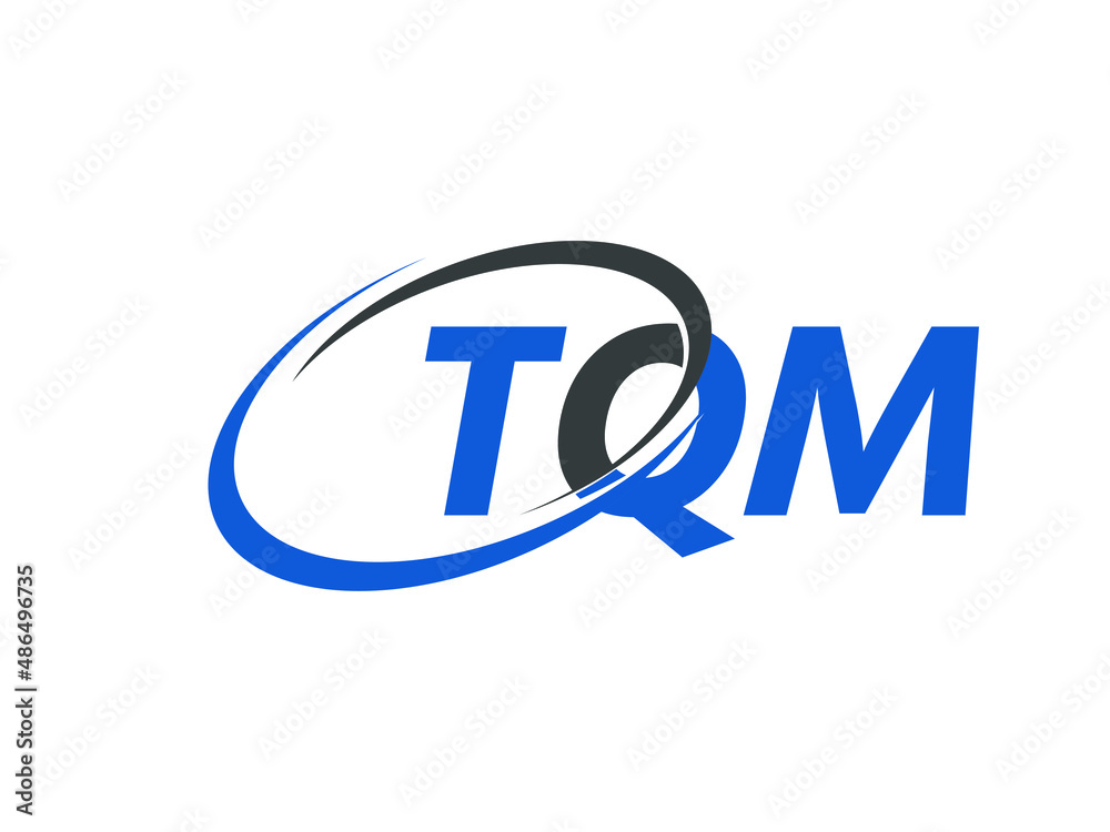 TQM letter creative modern elegant swoosh logo design TQM letter creative modern elegant swoosh logo design