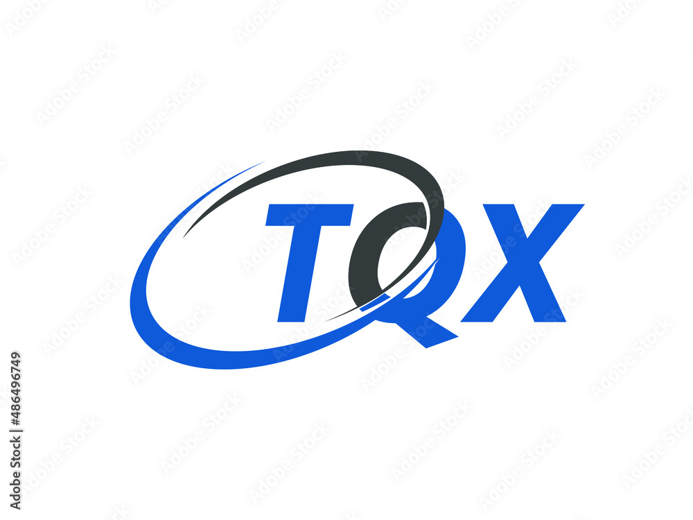 TQX letter creative modern elegant swoosh logo design TQX letter creative modern elegant swoosh logo design
