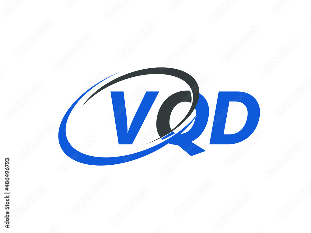 VQD letter creative modern elegant swoosh logo design VQD letter creative modern elegant swoosh logo design