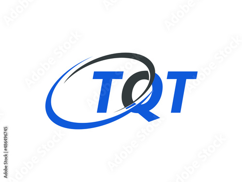 TQT letter creative modern elegant swoosh logo design