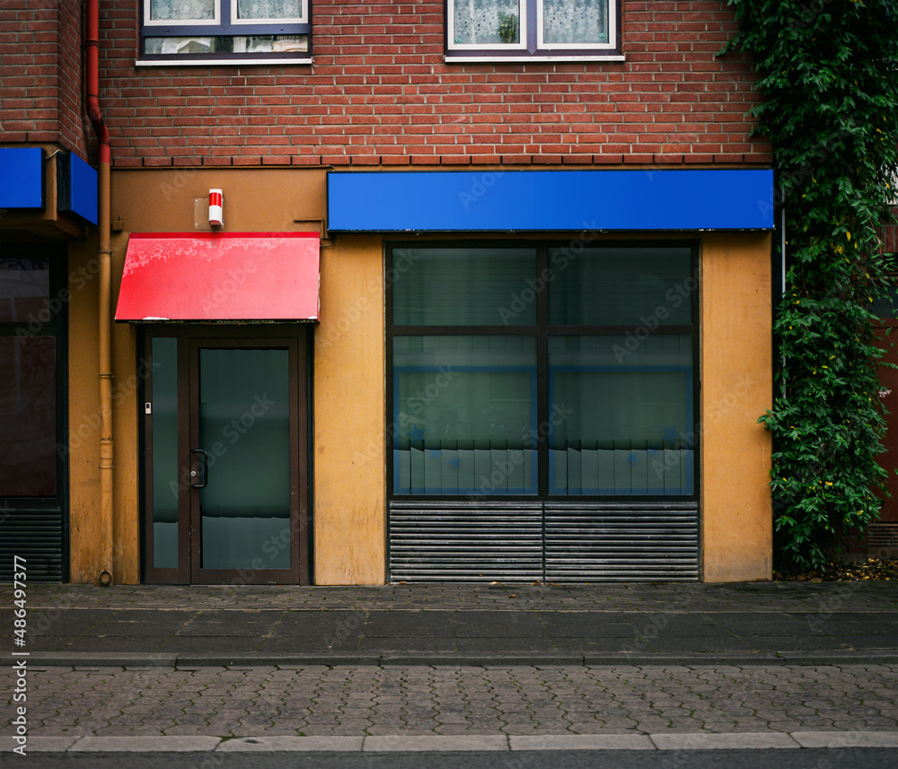 closed gambling hall shop front in the urban city. many stores remain empty due to the coronavirus pandemic and the subsequent economic downturn. closed gambling hall shop front in the urban city. many stores remain empty due to the coronavirus pandemic and the subsequent economic downturn.