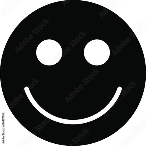 smiling Glyph Icon