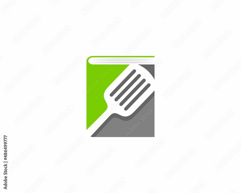 Spatula inside the book logo Spatula inside the book logo