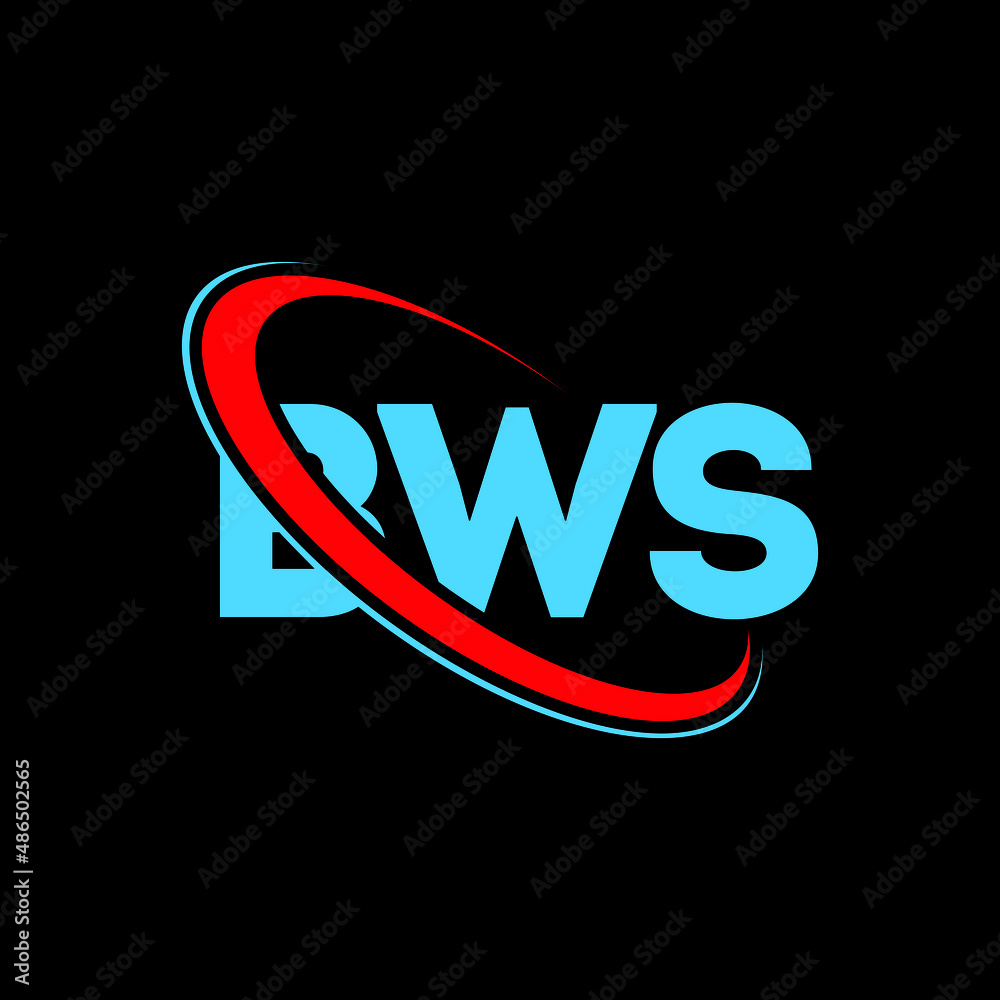 Vecteur Stock BWS logo. BWS letter. BWS letter logo design. Initials
