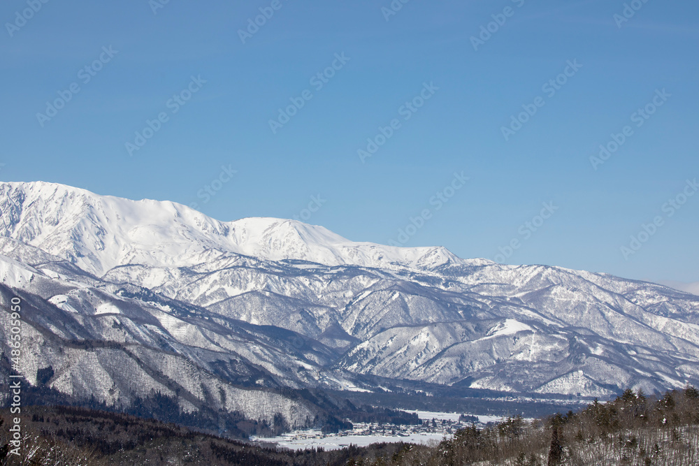 Naklejka premium snow covered mountains