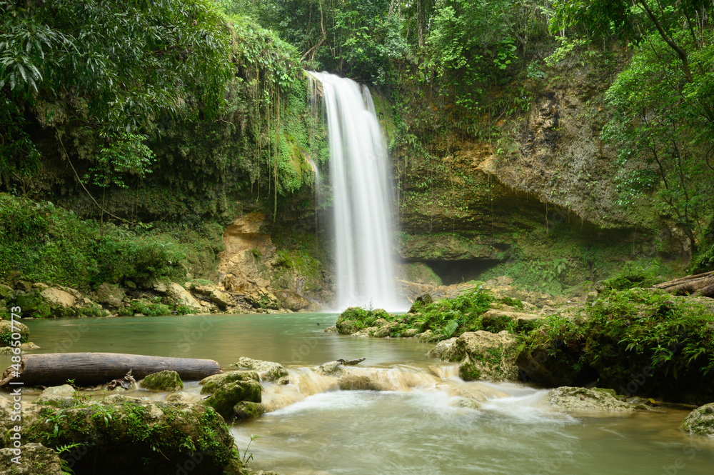 Incredible wild white water in south american country