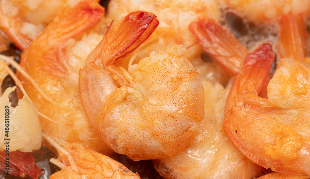 Close-up of boiled shrimp as background. Close-up of boiled shrimp as background.