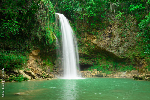 Fototapeta Naklejka Na Ścianę i Meble -  Natural Monument Salto De Socoa in Dominican republic