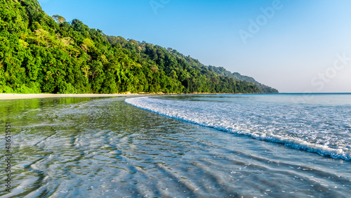 Radhanagar Beach is one of the most famous attractions in Havelock Island (swaraj dweep) and the Andaman and Nicobar Islands photo