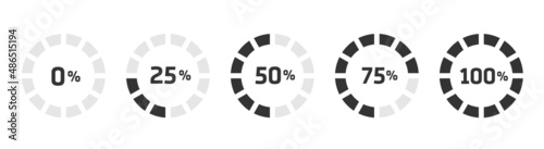 Loading preloader progress download bar internet design symbol icon flat isolated. Vector stock