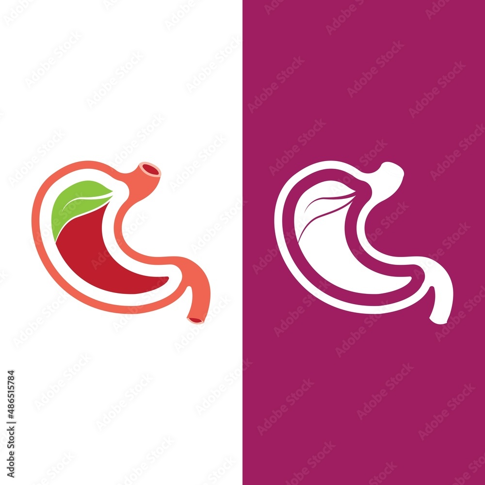 Fototapeta premium stomach care icon design concept