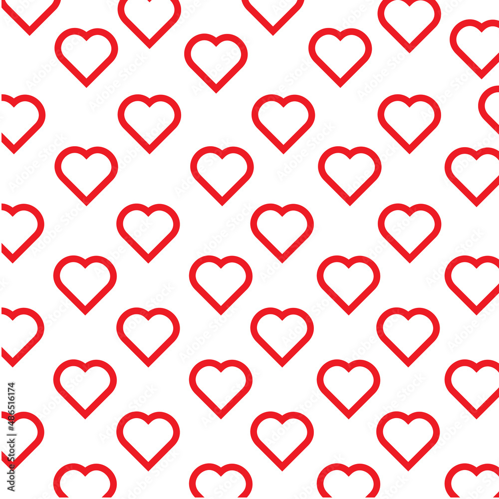 seamless pattern with red hearts,Seamless pattern of heart shape, Concept for Love in Valentine wallpaper seamless pattern with red hearts,Seamless pattern of heart shape, Concept for Love in Valentine wallpaper