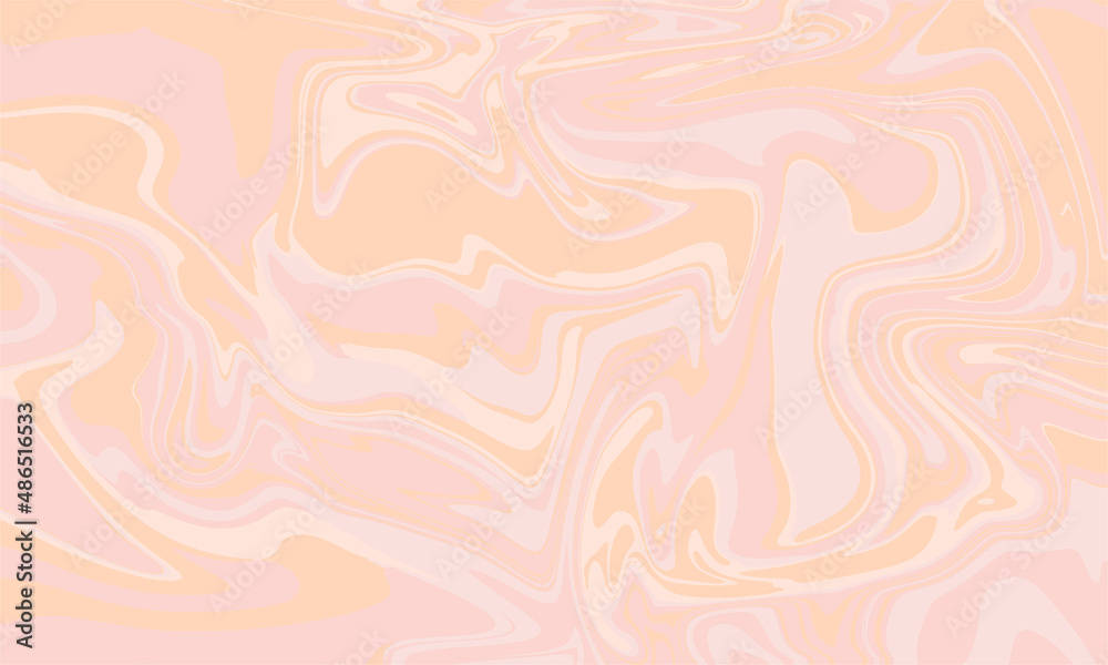 Bright marble texture background in vector. Pink and orange colors.
