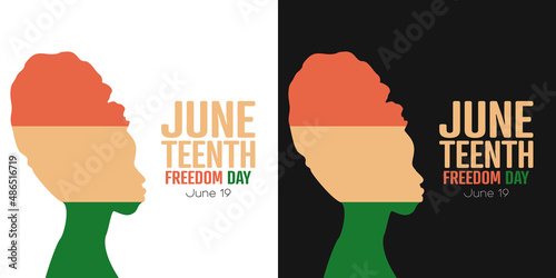 Juneteenth - Freedom Day set.
