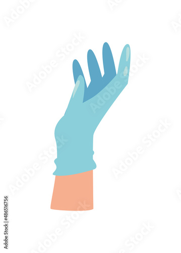 hand with glove