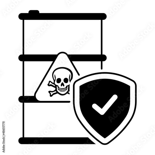Environmental and Toxic Tort insurance coverage Concept stock illustration, Hazard insurance Vector Icon Design, Financial loss Protection Symbol, Risk management Sign, 