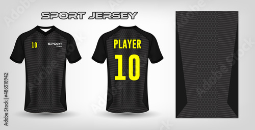 Sport jersey design fabric textile template