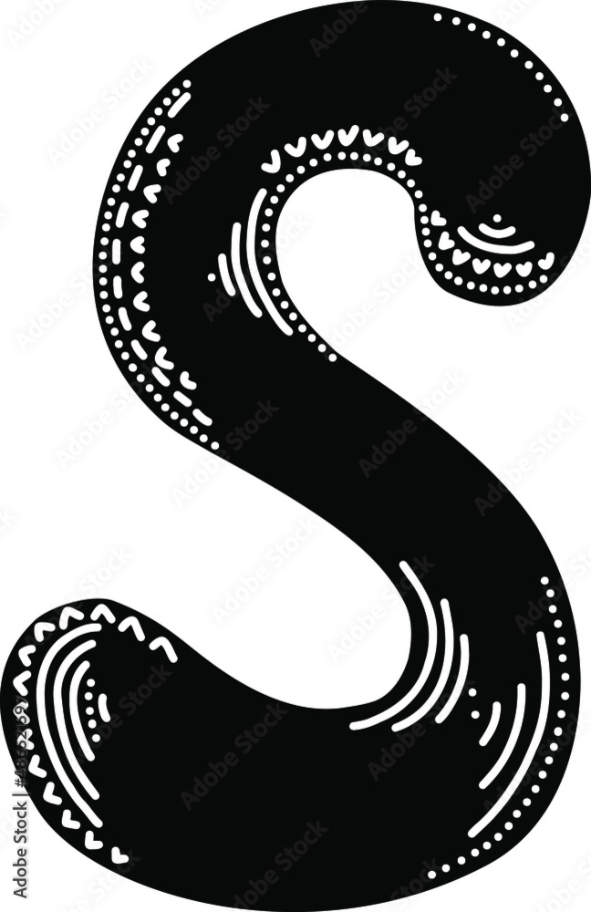 Fototapeta premium Latin letter 