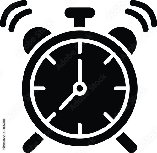 Alarm Clock Vector Icon Design Illustration