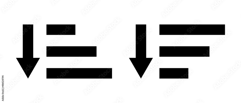 Sorted icon set. Editable vectors. Sorted icon set. Editable vectors.