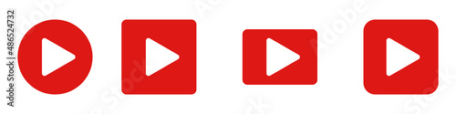 A set of play button icons in various shapes. Playback of video and music. Editable vectors. Free Download A set of play button icons in various shapes. Playback of video and music. Editable vectors. - GFXLoad