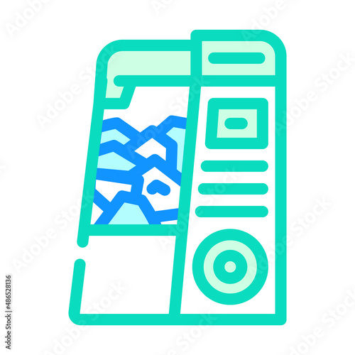 ice maker color icon vector. ice maker sign. isolated symbol illustration
