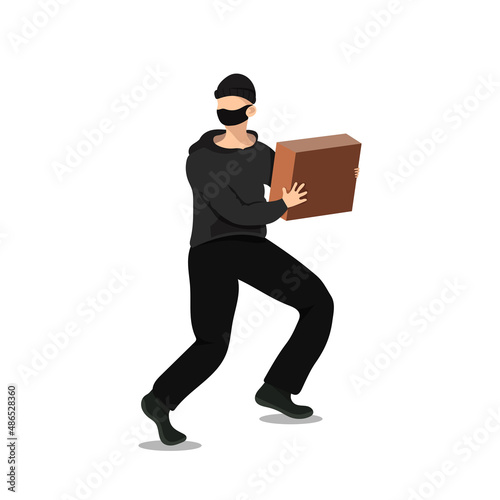 a man is a thief in a mask