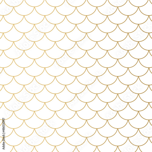 golden fish scale pattern- vector illustration