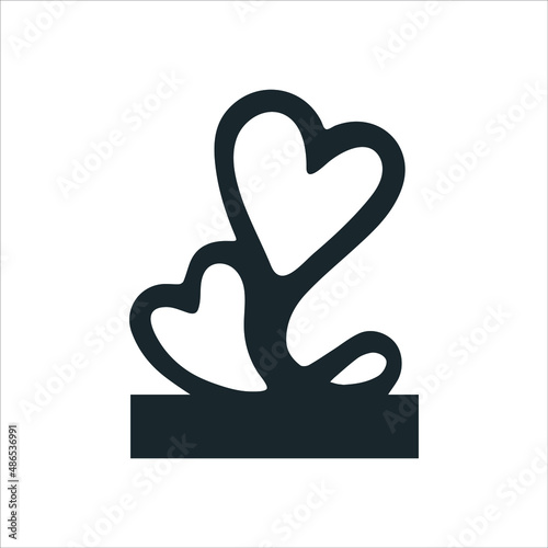 
Two hearts beat as one stock illustration. This exquisite piece symbolizes the hearts of lovers that danced and melted in peace and a rich rhythm of life
