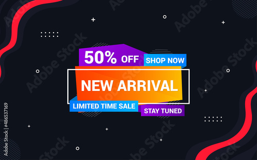 New arrival modern banner design.