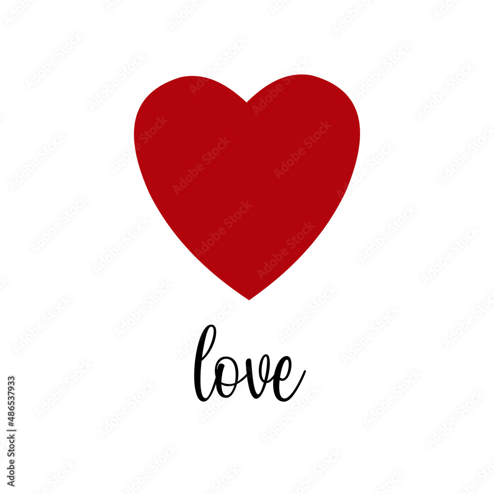 
Happy Valentine s day greeting card- love day vector cards or posters. Vector illustration
