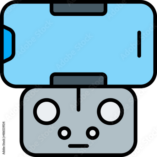 controller filled outline icon