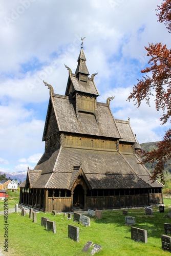 old wooden church in the countryside